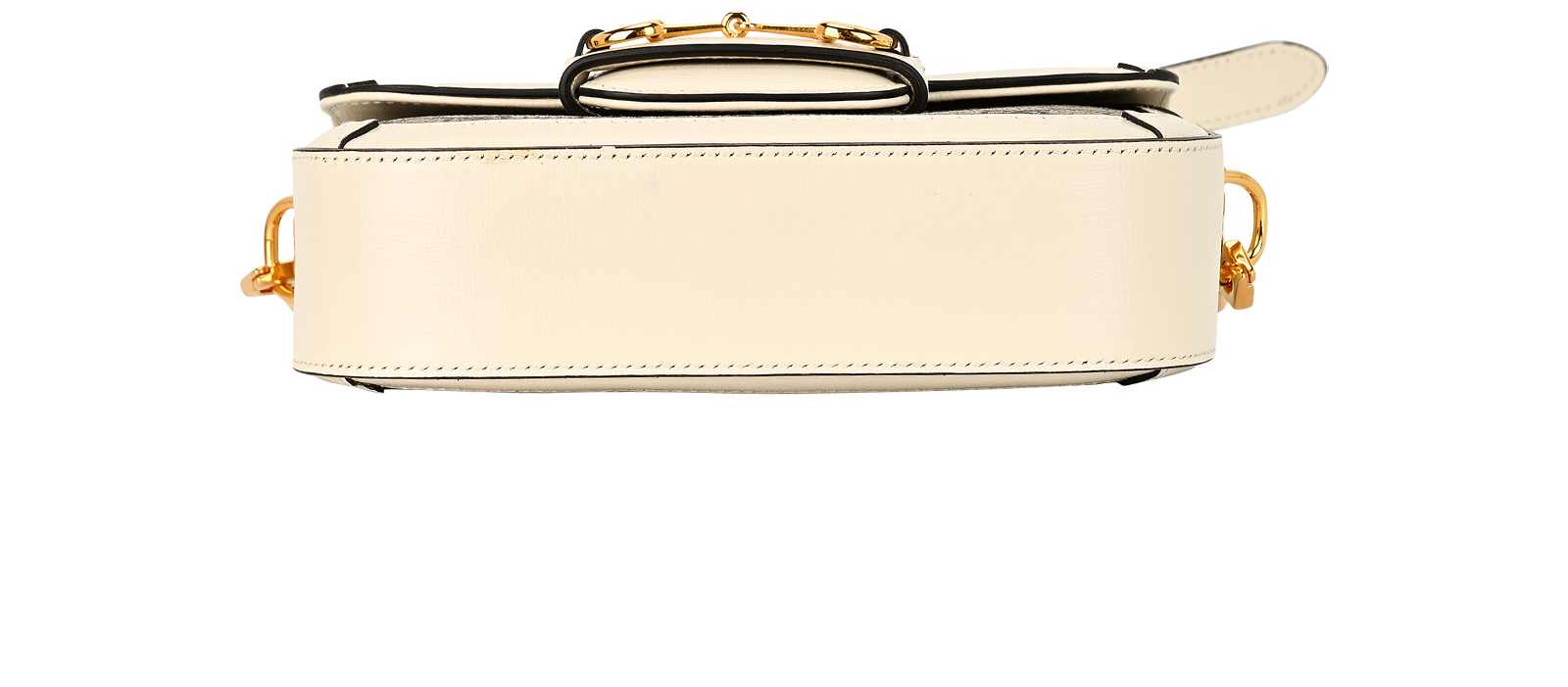 Horsebit 1955 Crossbody, &pound;1,100, Handbags, Beige/Cream, Canvas/Leather, Top view
